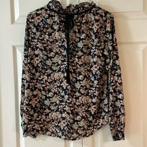 Sienna Sky navy floral blouse